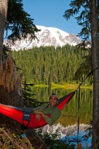 MikesRoadTrip.com using an ENO Hammock