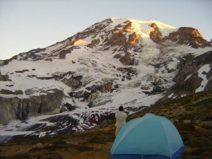 Camping on Mount Rainier