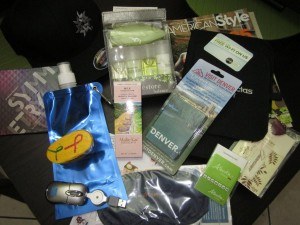 Swag Bag contents from TBEX 2011