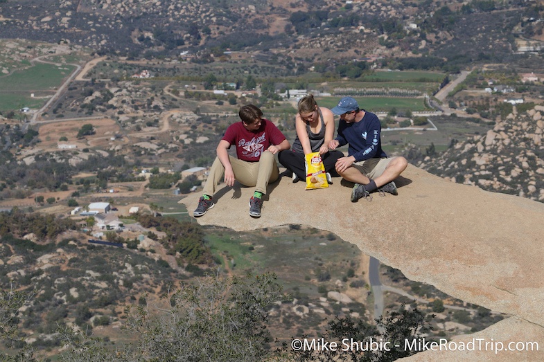 Potato Chip Rock hike up Mount Woodson Mike's Road Trip