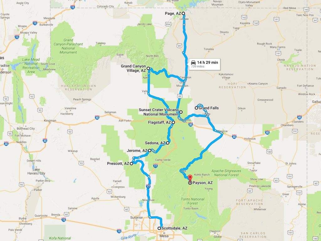 map of northern arizona upcoming road trip around northern arizona mike s road trip map of northern arizona upcoming road trip around northern arizona mike s road trip